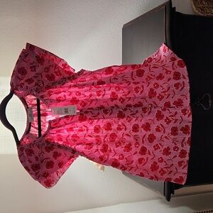 NWT Vineyard Vines Woven top Rock Rose Tea Rose